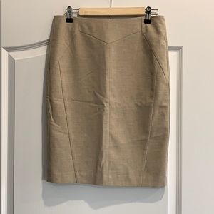 Light brown / khaki pencil skirt